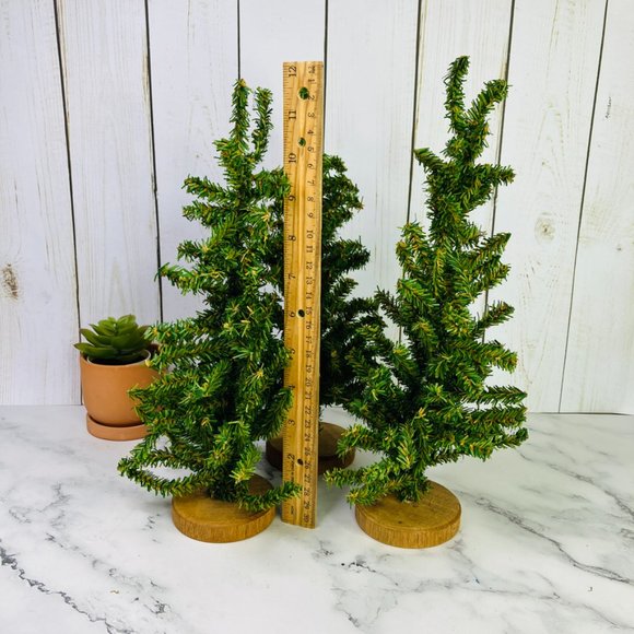 Department 56 Michaels Spruce Pine Trees Wood Base Adjustable Size 7" 10" 12" - Picture 8 of 15